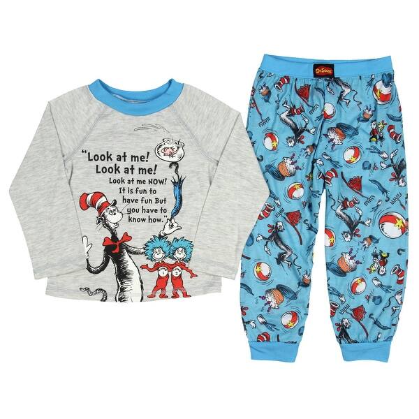 Shop Dr Seuss Pajamas Kids Toddlers Two Piece Cat In The Hat Pajama Pant Sleep Set Overstock 24253806