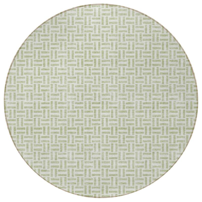 HomeRoots Geometric Transitional Rectangle Outdoor Rug