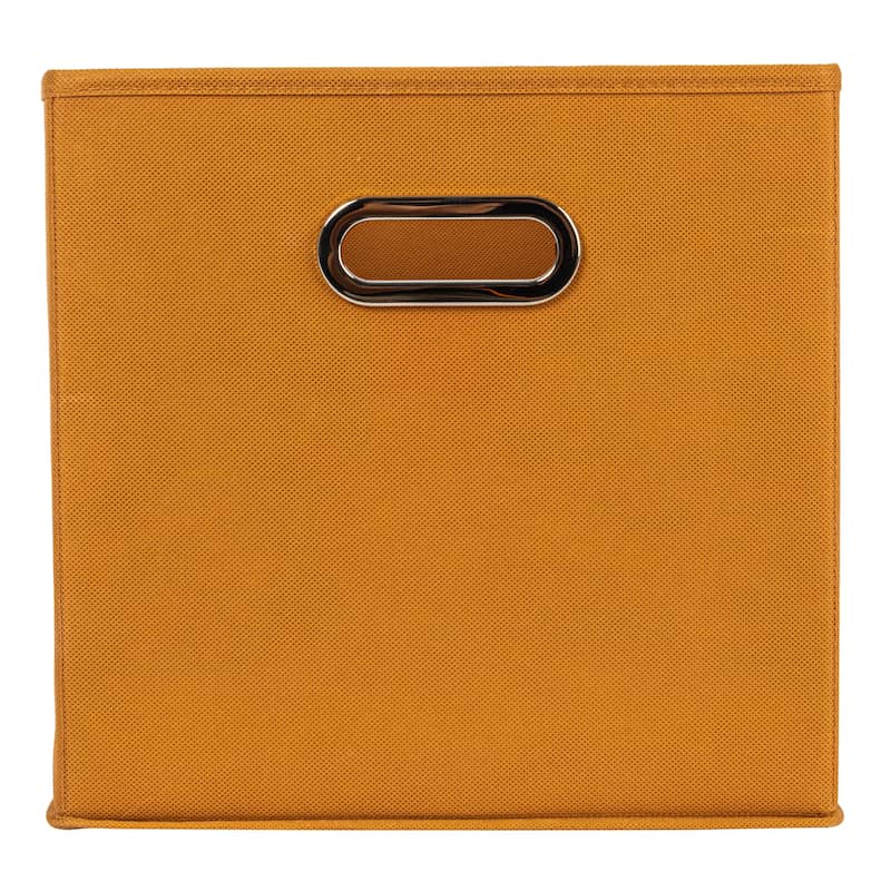 Household Essentials Fabric Storage Bins 6 Piece Set, Terracotta Color