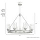 preview thumbnail 9 of 12, Hunter Hartland Wagon Wheel Chandelier - Dining Room, Kitchen, Entry - Modern Farmhouse, Industrial