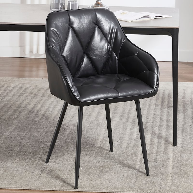 Upholstery Dining Chairs Set of 2 - Black