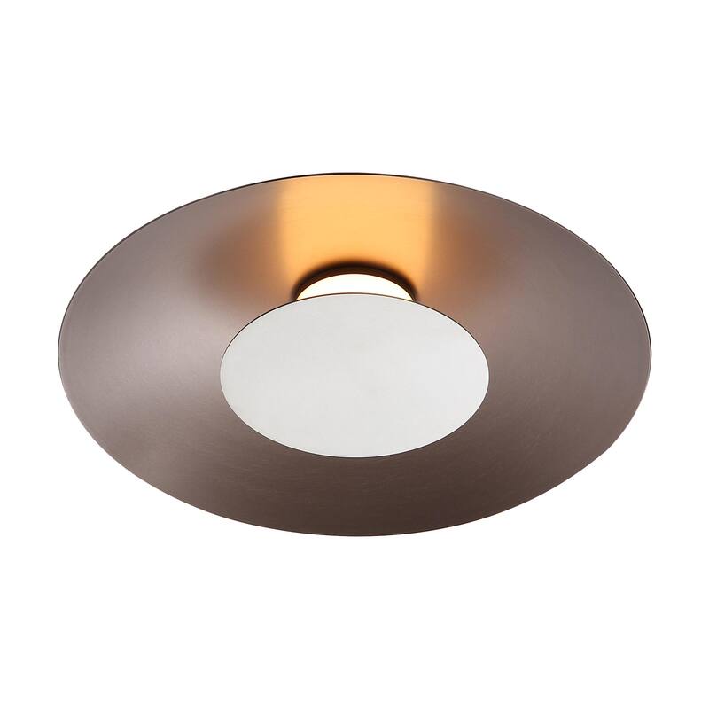 Golden Lighting 6400-FM12 CS Luma 12" Wide Semi-flush Ceiling Fixture
