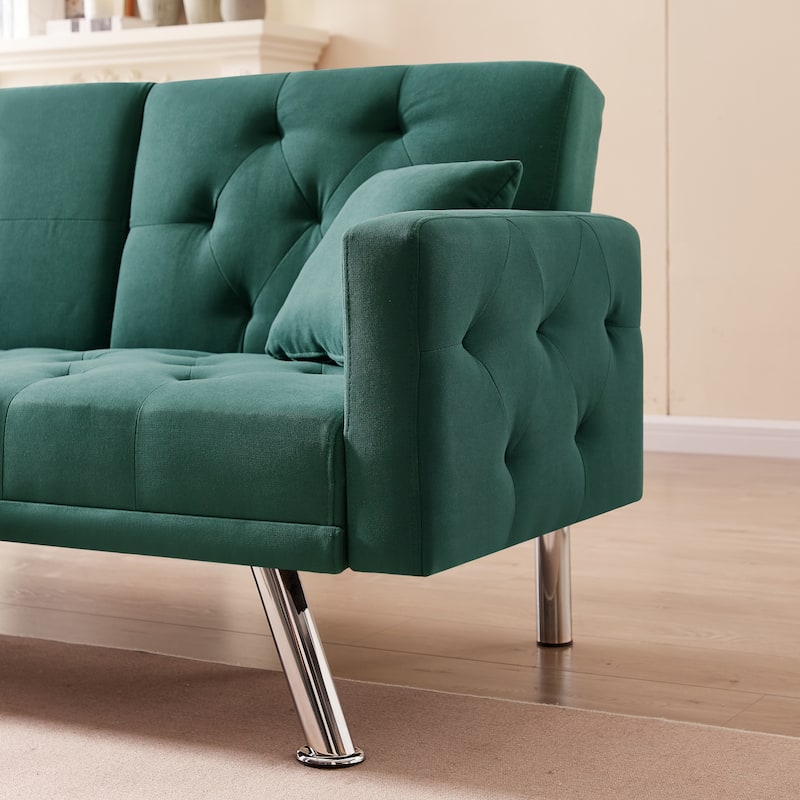 Linen Convertible Sofa
