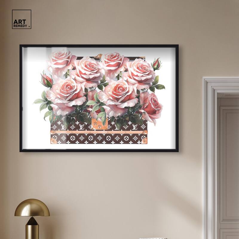 Doll Memories - Stylish Roses Shadowbox by Art Remedy