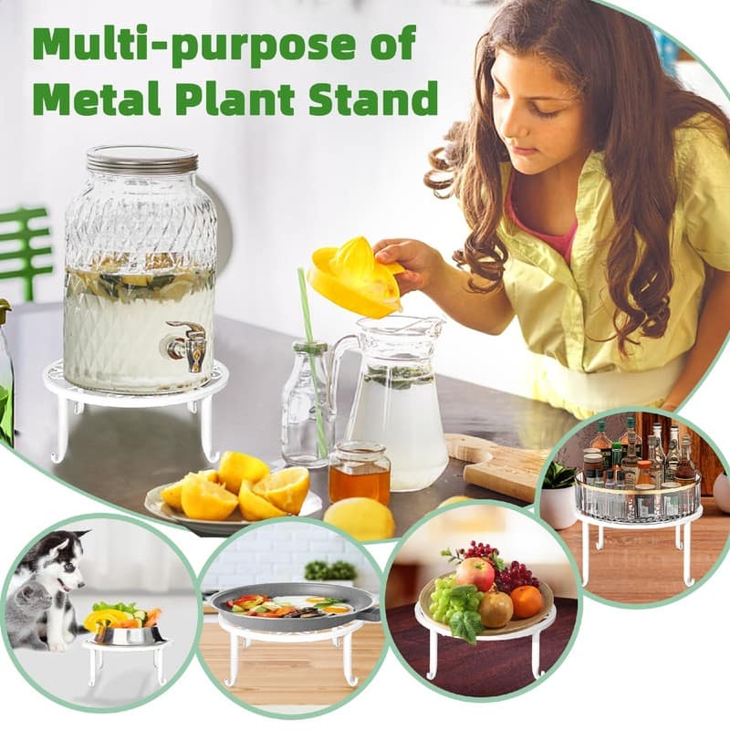 Metal Plant Stand 5 Pack Plant Stands - 11.1 x 11.06 x 7.2 inches
