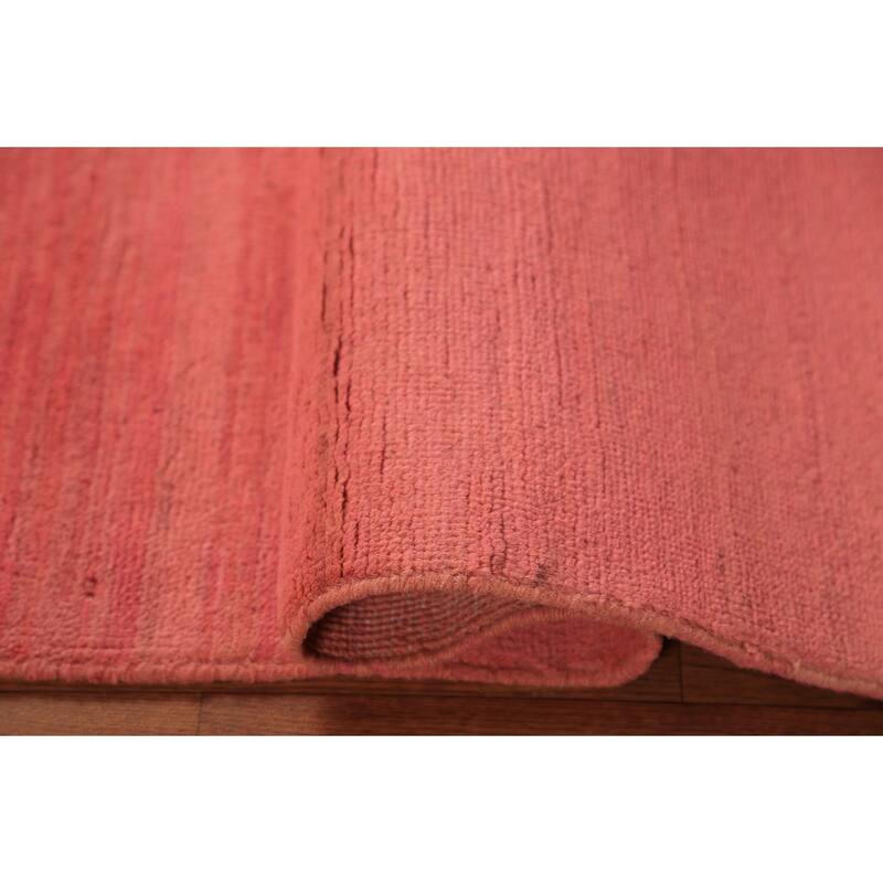 Pink Gabbeh Modern Rug Hand-Knotted Foyer Wool Carpet - 2'0" x 2'11"