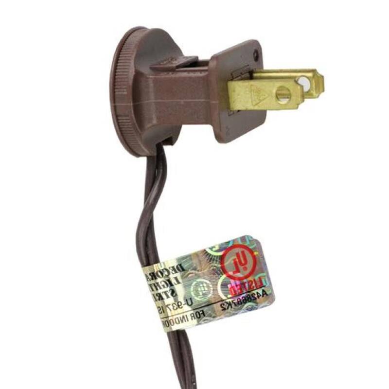 300-Count Clear Mini Christmas Light Set - Brown Wire