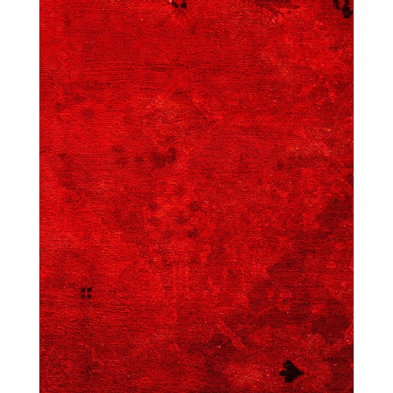 Overdyed, One-of-a-Kind Hand-Knotted Area Rug - Pink - 4' 2" x 6' 3"