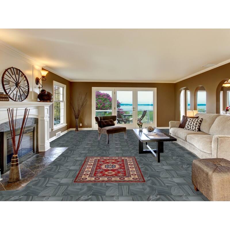 Oriental Red Kazak Accent Rug Handmade Wool Carpet - 3'4" x 4'11"