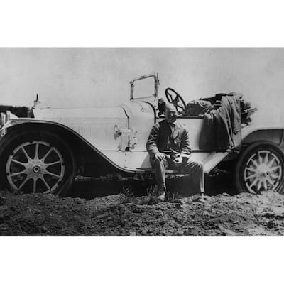 Carl G. Fisher Black and White Gallery Wrapped Canvas