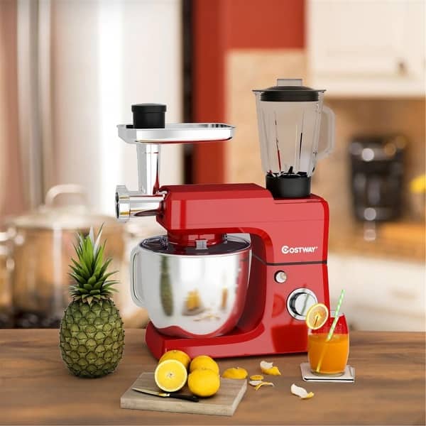 Costway 3 in 1 Multi-functional 800W Stand Mixer Meat Grinder Blender  Sausage Stuffer - Bed Bath & Beyond - 31279328