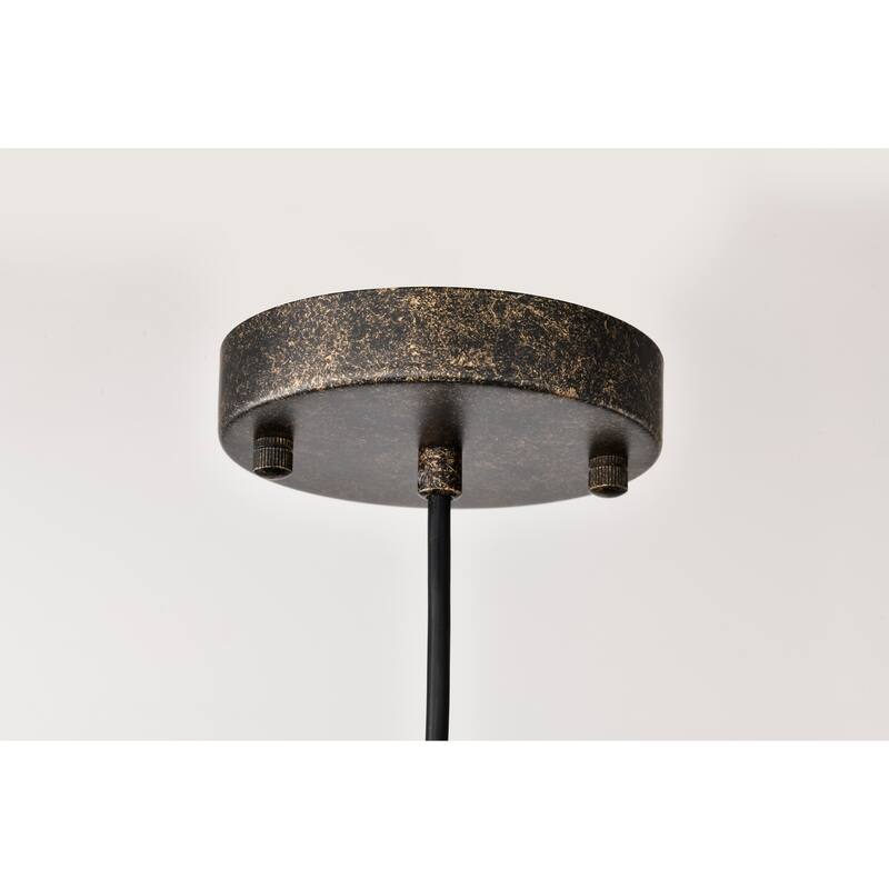 Doree Crystal Adorned Antique Bronze Pendant Lamp - Antique-Bronze