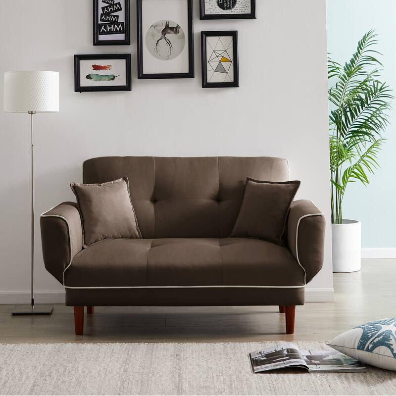 Relax Lounge Sofa Bed Sleeper With 2 Pillows