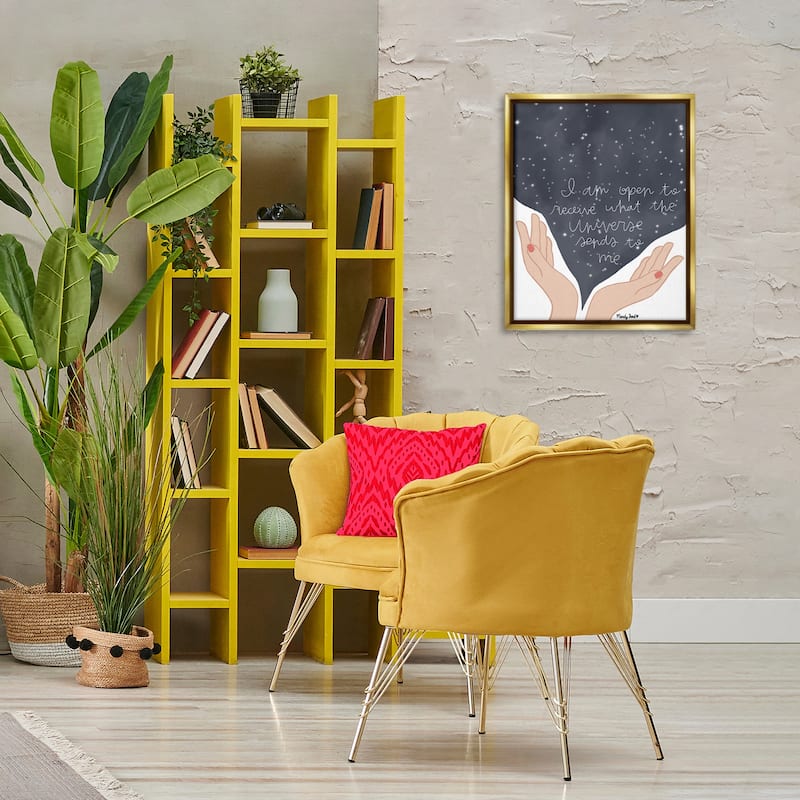 Stupell Receive What Universe Sends Framed Floater Canvas Wall Art Design By Mandy Ford Art + Illustration