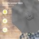 preview thumbnail 58 of 57, BONOSUKI LED Patio 9Ft Market Umbrella,Outside Deck Table Umbrella