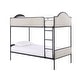 preview thumbnail 4 of 4, Furniture of America Orven Modern Black Metal Twin over Twin Bunk Bed with Reversible Ladder