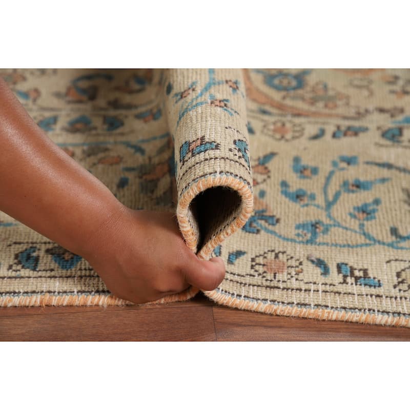 Tabriz Vintage Persian Area Rug Handmade Oriental Wool Carpet - 8'2" x 11'3"