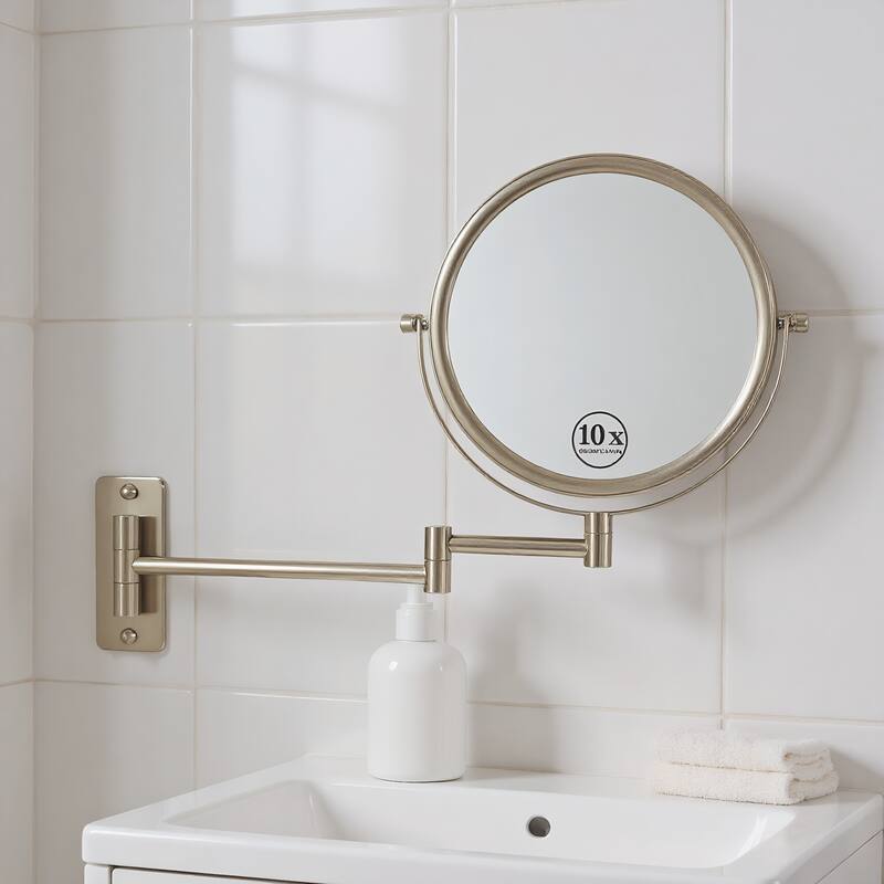 10x/1x Double-Side Wall Mounted Magnifying Mirror