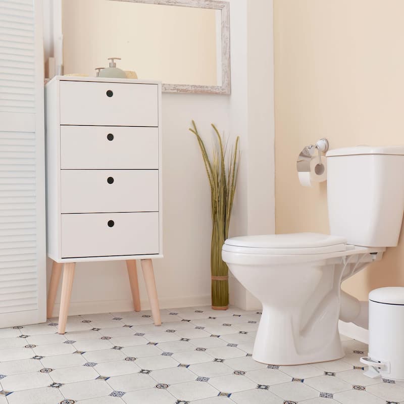 Merola Tile Manises Decor Blanco 13-1/8" x 13-1/8" Porcelain Floor and Wall Tile
