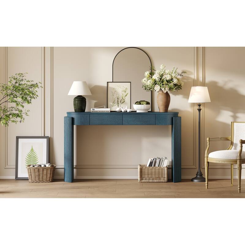 Console Table with Fluted Design