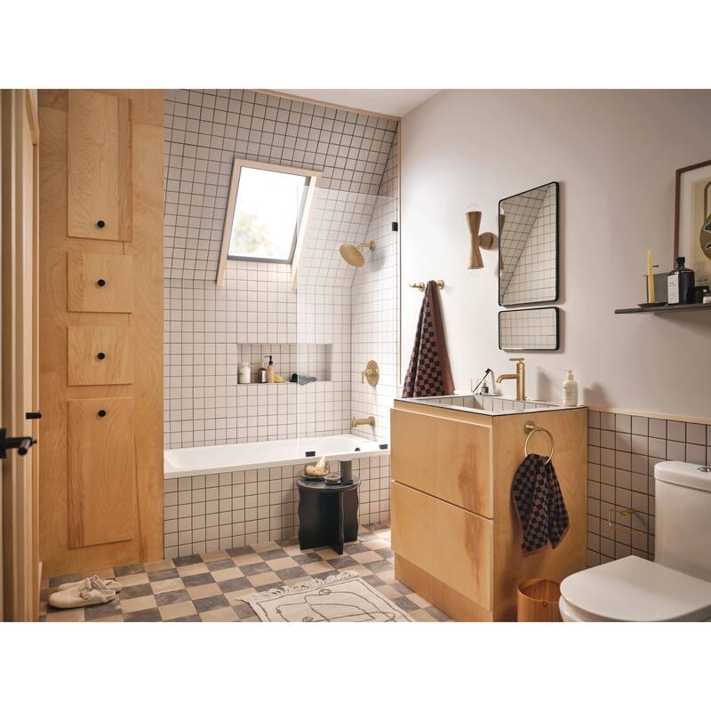 Moen Gibson 1.2 GPM Single Hole Bathroom Sink Faucet with Pop-Up Drain