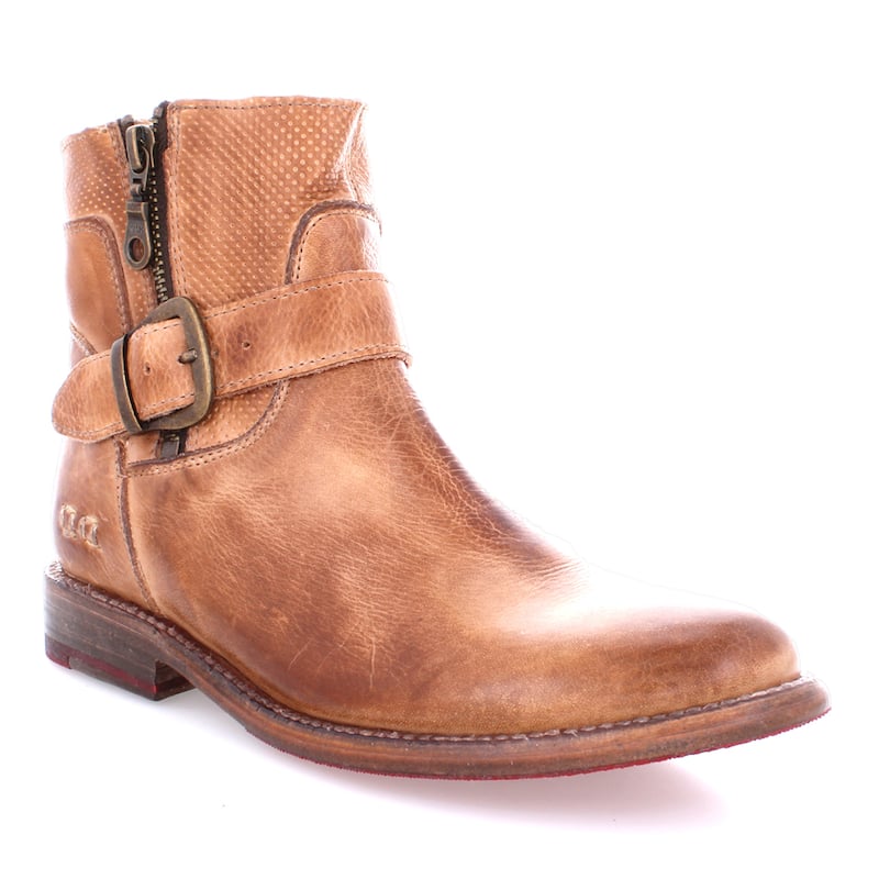 Bed Stu Becca Leather Ankle Boot - 6.5 - Tan Rustic