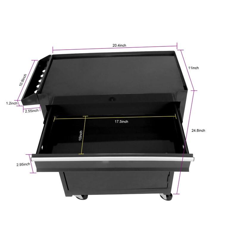 Rolling Tool Chest with Wheels Garage Storage Cabinet Tool Box