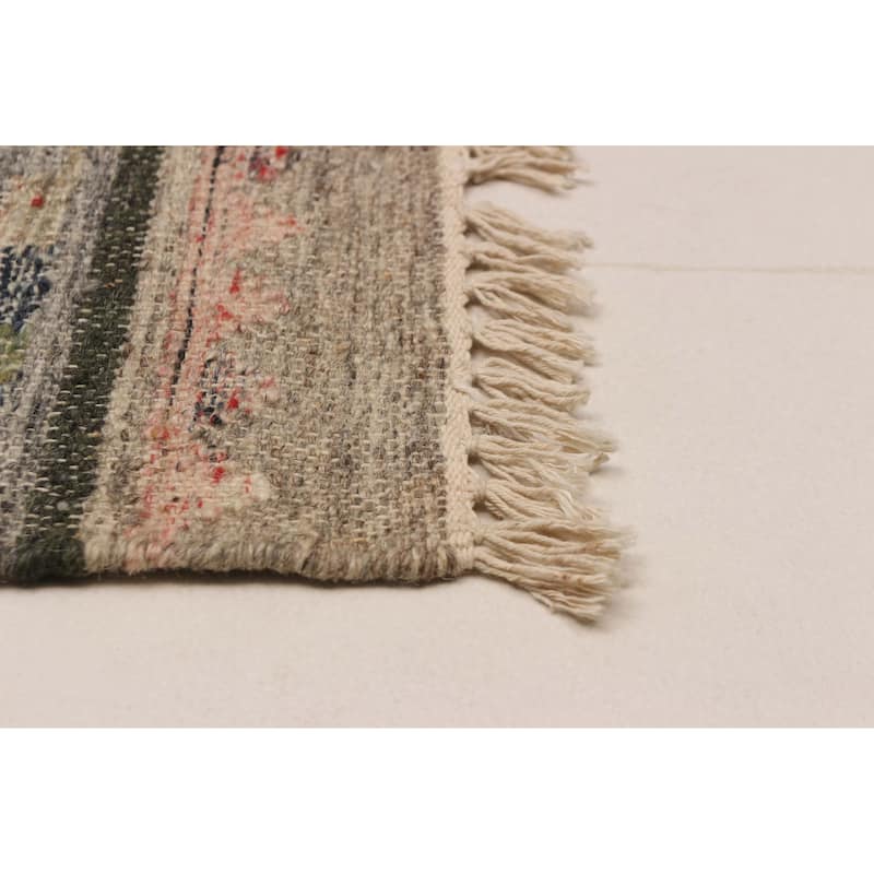 Ankara FW Olive Kilim 5'4" x 7'11" - 5'4 x 7'11