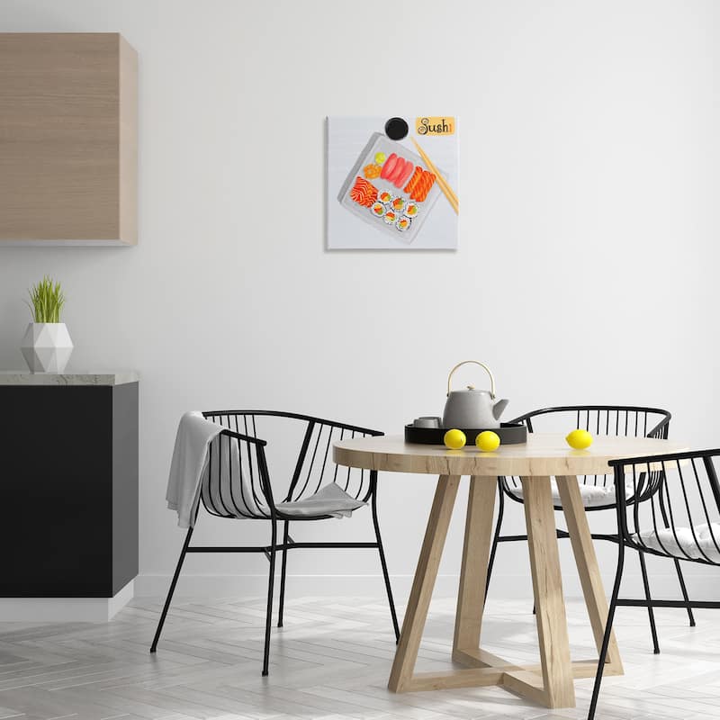 Stupell Delicious Sushi Plate Canvas Wall Art Design By Juliet Rose Philips