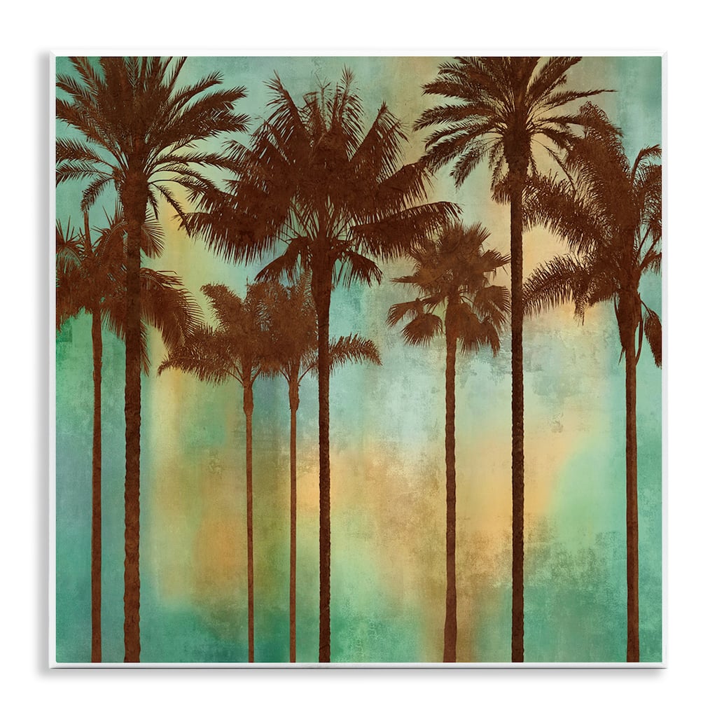 Stupell Palm Trees over Gradient Wall Plaque Art Design By John Seba