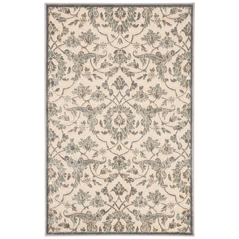SAFAVIEH Paradise Foteini Modern Viscose Rug - 2'7" x 4' - Cream/Slate - Rectangle