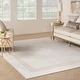 preview thumbnail 3 of 13, Nourison Glam Indoor Grey Geometric Area Rug 8' x 10' - Ivory Cream - Rectangle
