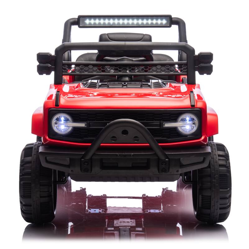 12V Kids Ride On 6-Wheel electric truck car W/Parents Control,Six-Wheel Suspension,Four motors,Power display,Searchlight
