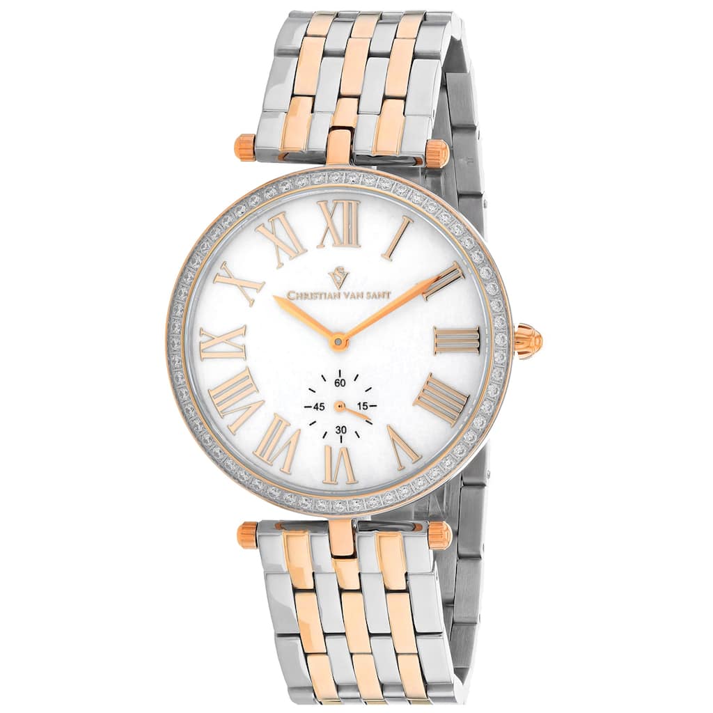 Christian Van Sant Women's Hush Mother of pearl Dial Watch - CV0297 - Mother of pearl - One Size
