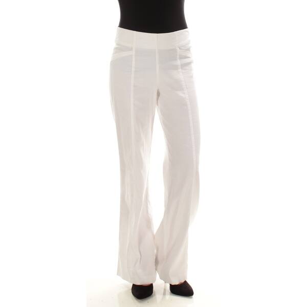 Inc Womens White Flare Wear To Work Pants Size 2 Overstock 21590914