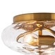 preview thumbnail 56 of 55, Modern Farmhouse 2-light Water Pattern Hammered Glass Flush Mount 9in