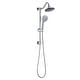 preview thumbnail 25 of 23, Wall Mounted Shower Faucet With Handheld Shower 6 Inch Rain Shower Head Combo Set Shower System With Slide Bar, NO VALVE