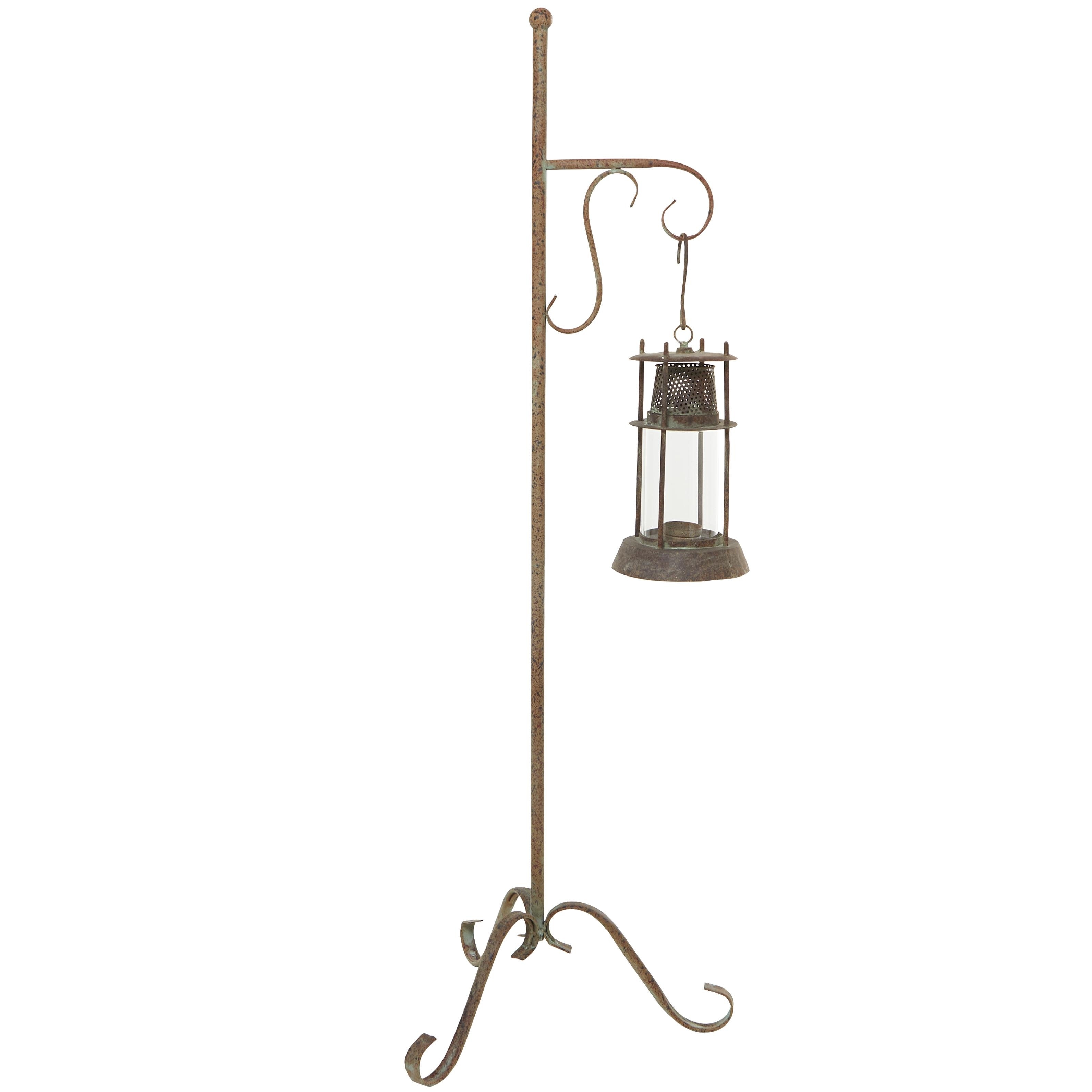 Roche River Decor - Metal Candle Lantern - Copper