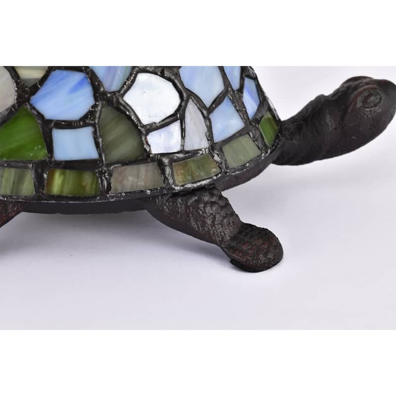 Tiffany-style Turtle Accent Lamp