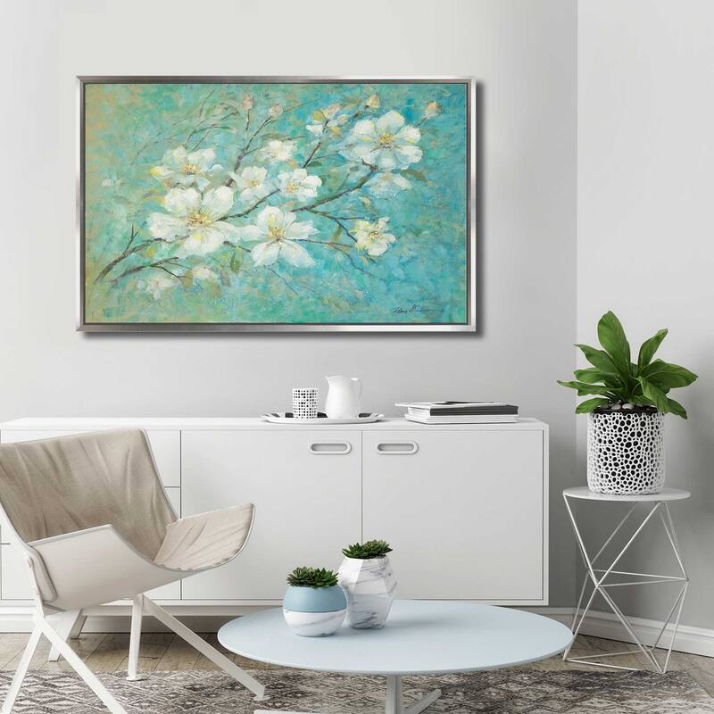 "Apple Blossoms" by Ruane Manning Print on Floating Canvas