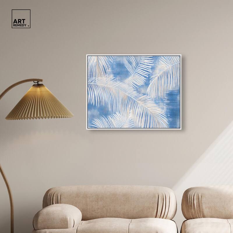 Sky Palm Silhouettes Canvas by Art Remedy
