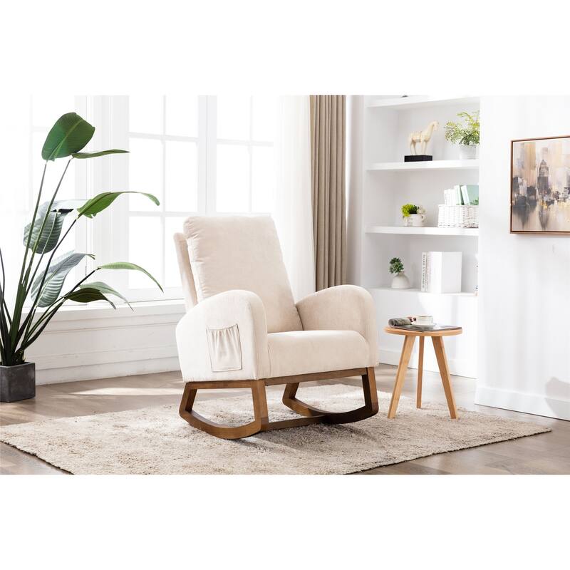 Modern Fabric Rocking Chair