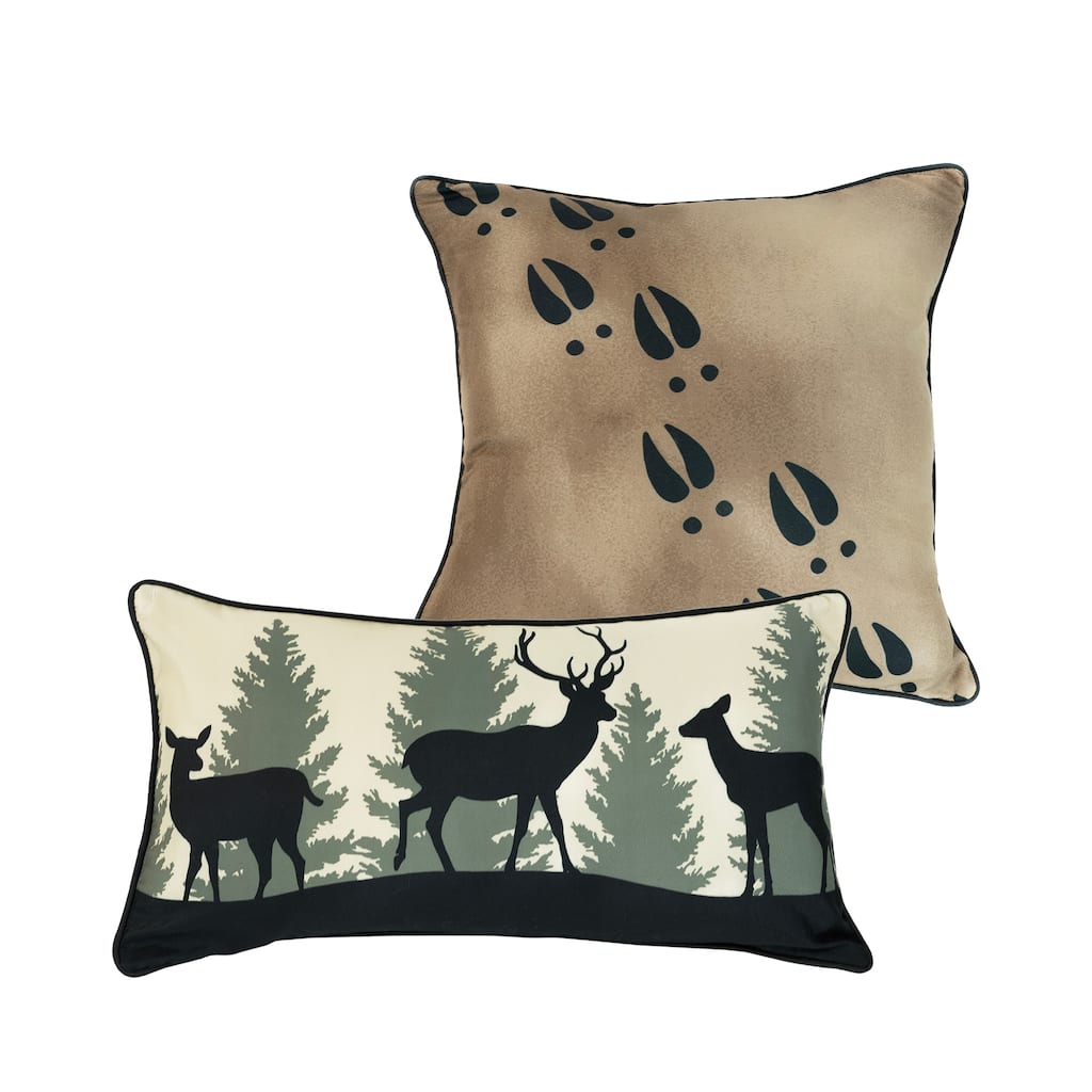 Donna Sharp Deer Walk Polyester Decor Pillow Set