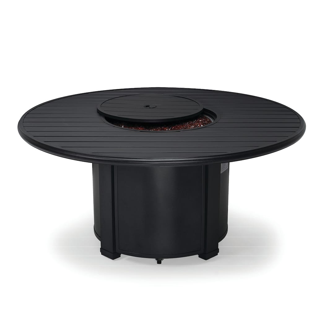 Winston Fire Tables 54-inch Round Slat Top Fire Table