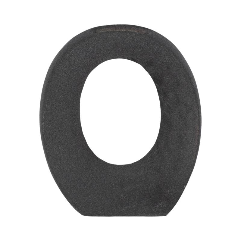 Sagebrook Home Ceramic Accent Piece - Stylish Home Decor - Black - 6" x 2" x 7"