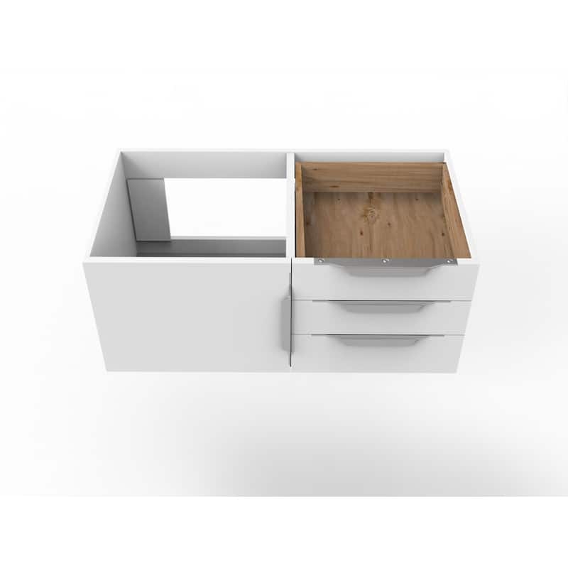 Alpine 36" Wall Mounted Bathroom Vanity (Base Only)