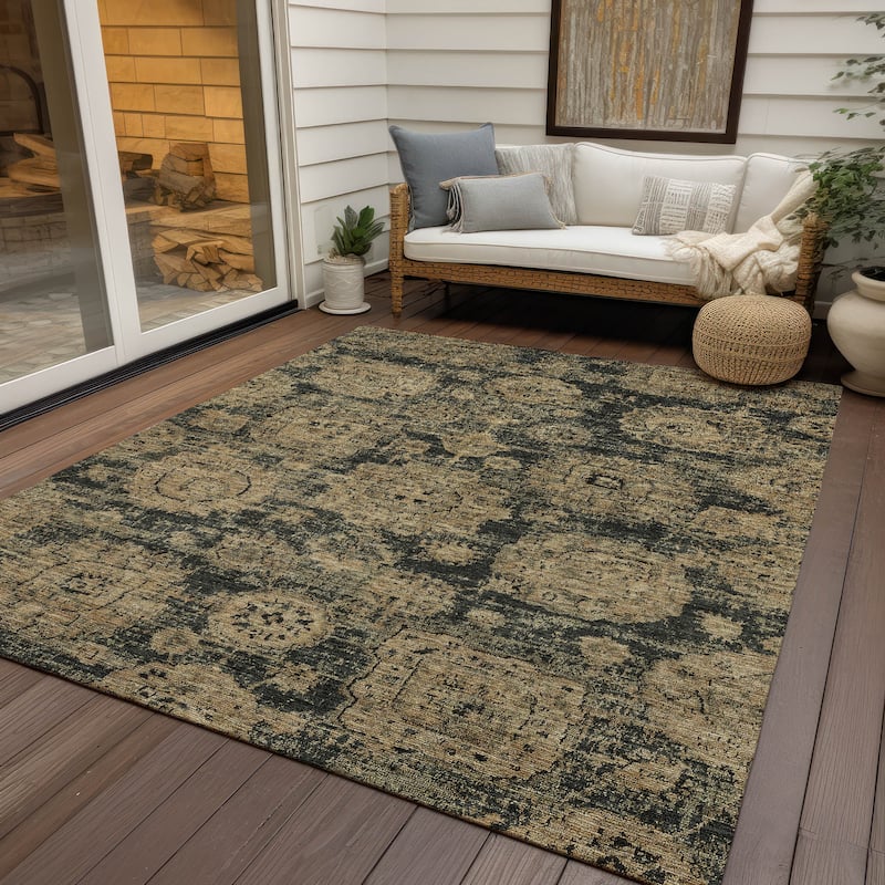 Machine Washable Indoor/ Outdoor Chantille Vintage Persian Rug