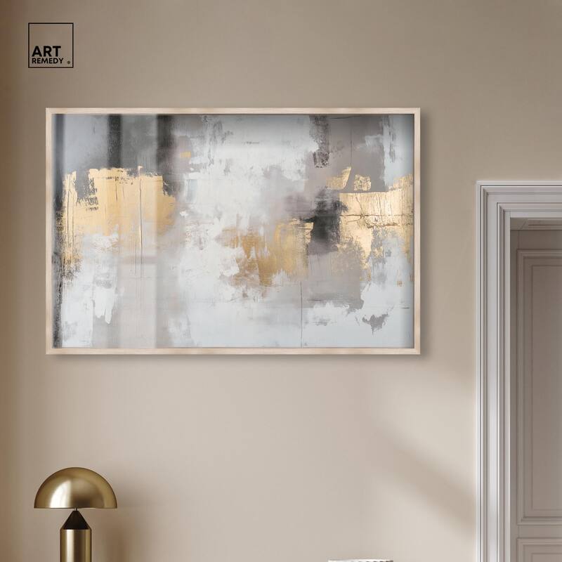 Gilded Gray I Shadowbox by Art Remedy