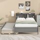 preview thumbnail 29 of 46, Pine Platform Bed with Storage Headboard, Trundle, and Drawers