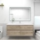 preview thumbnail 5 of 39, Selina 60" Wall Mounted Vanity with Single Sink